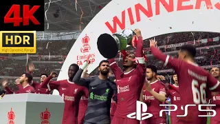 EA Sports FC 24 Gameplay (PS5 UHD 4K 60FPS HDR) FA Cup Final, Liverpool vs Arsenal