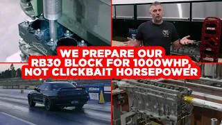 We Prepare our RB30 Block For Well Over 1000whp - Motive Garage