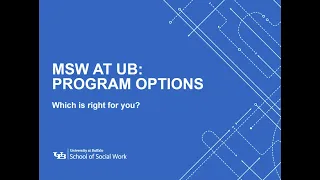 MSW at UBuffalo: Which Program is Right for You?