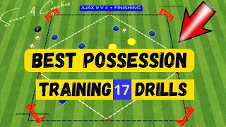 🎯 17 Amazing Drills To Help Your Team Keep The Ball / Soccer Possession Training Drills