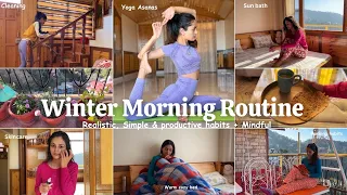 7 AM WINTER MORNING ROUTINE ❄️ | realistic, productive simple habits + mindful | Garima Verma