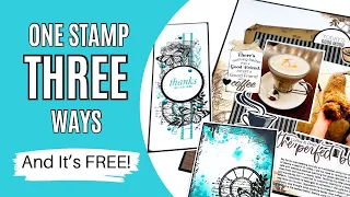 1 Stamp 3 Ways / Scrapbooking & Card Making Ideas