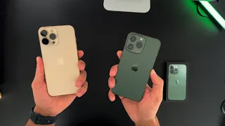 Green iPhone 13 Pro VS Gold iPhone 13 Pro