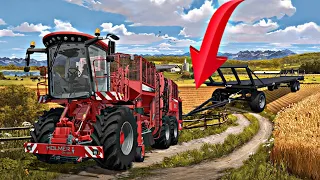 attached harvester bale tools in mobile 📲 gameplay l Timelapse l #fs18