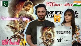 Pakistani reaction to Raw (Beast) - Hindi Trailer | Thalapathy Vijay | Pooja Hegde | Desi H&D Reacts