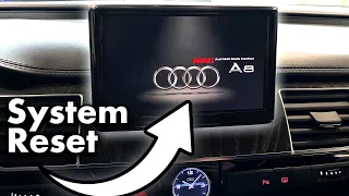 Audi A8 D4 (4H) MMI system reset restart force reboot
