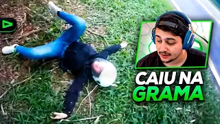 CAIU FEIO!! GABE REAGINDO A QUEDAS DE MOTO EP. 126