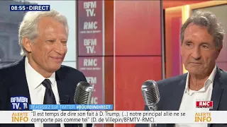 Dominique de Villepin était face à Jean-Jacques Bouridn sur RMC et BFMTV