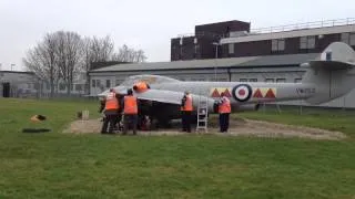Gloster Meteor being readied for its move