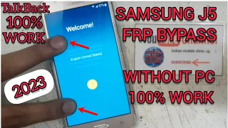Samsung J5 Frp Bypass 2023 || Samsung J5 (SM J500) Google Account Bypass (WITHOUT PC 100% WORK)