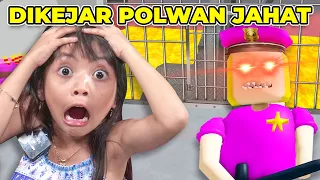 LEIKA DIKEJAR POLISI WANITA MENYERAMKAN 😱😨 LEIKA DAN TOMPEL KABUR KELUAR PENJARA [ROBLOX INDONESIA]