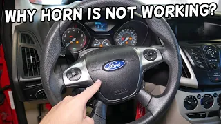 FORD FOCUS HORN NOT WORKING | WHY HORN DOES NOT WORK 2012 2013 2014 2015 2016 2017 2018