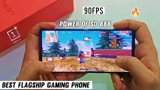 Cheapest Snapdragon 888 BEST GAMING PHONE 90 FPS 🔥 Oneplus 9 Gaming Test, Free Fire Handcam Gameplay