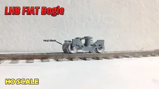 Model Train Bogie Handmade | HO Scale Model 1:87 | LHB Rajdhani Bogie Scale Model