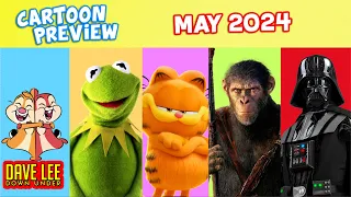 Every CARTOON MOVIE & SERIES in MAY 2024 (Garfield, Jim Henson, Planet of the Apes, Star Wars Tales)