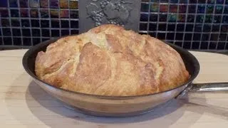 Easy No-Knead Bread Baked in a Skillet (No Dutch Oven... No Problem)