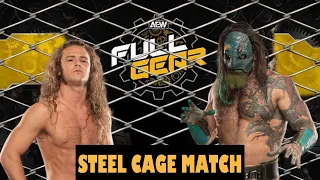 “Jungle Boy” Jack Perry Vs. Luchasauras (Steel Cage Match AEW Full Gear 2022 Simulation)