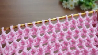 wooov 💯💯💯 the perfect harmony of pink with Tunisian work #knitting#crochet