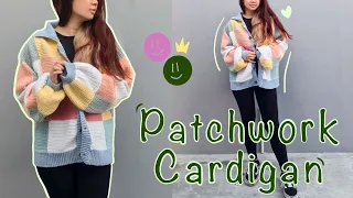 Crocheting Patchwork Cardigan | Beginner Crocheter | Harry Styles Cardigan Inspired