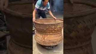 Chinese man cooking weird things in countryside 1