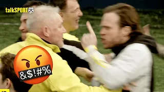 HEATED SCENES! 🔥 Ally McCoist SQUARES UP To Olly Murs At Full-Time Of The talkSPORT Trophy 🤬