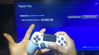How to get free $1000 PSN CODE on PS4  *Unpatched*