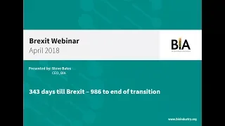 BIA Brexit Briefing Webinar- April