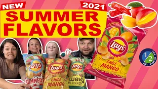 Lays CHILE MANGO Review 🥭  New 2021 Lays LIMITED Summer Flavors