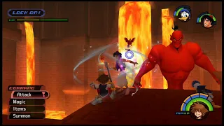 Sora and Aladdin vs Jafar (Genie Form) Kingdom hearts Final Mix