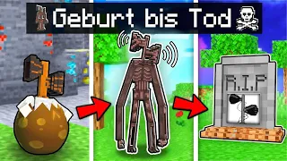 SIREN-HEAD GEBURT bis TOD in Minecraft!