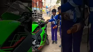 💚NINJA ZX10R cute kid reaction🚀😂 #dreamdike #kids #zx10r #ninja