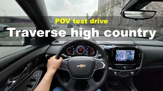 2022 Chevrolet Traverse high country POV test drive
