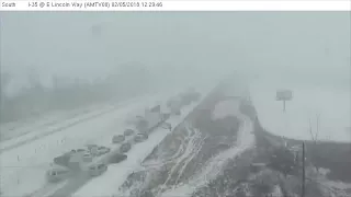 RAW VIDEO: Iowa’s I-35 Fatal Pileup Video From Monday