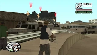 GTA San Andreas - Wrong Side of the Tracks - Big Smoke mission 3 - Minigun