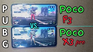 Poco X3 Pro vs Poco F3 PUBG Test | Speed Test