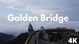 EPIC DRONE Footage Golden Bridge Da Nang (Instagram Bridge)  Vietnam 🇻🇳  [4K]