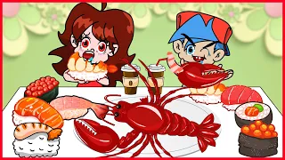 SEAFOOD MUKBANG vs Friday Night Funkin FNF | FNF Mukbang Animation