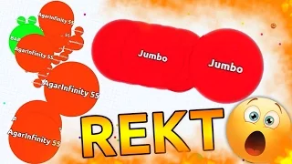 HOW TO REKT EVERYONE IN AGARIO - Agar.io Solo Gameplays