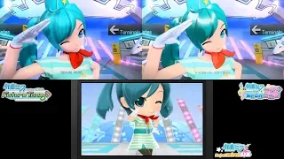 Tricolore Airline - Hatsune Miku: Project DIVA PV Comparison [Mirai DX, Future Tone, MegaMix]