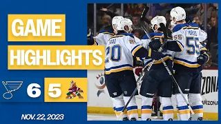 Game Highlights: Blues 6, Coyotes 5