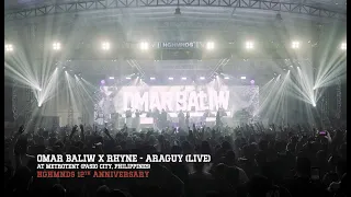 Omar Baliw X Rhyne  - "Araguy" Live at the HGHMNDS 12th Anniversary Concert