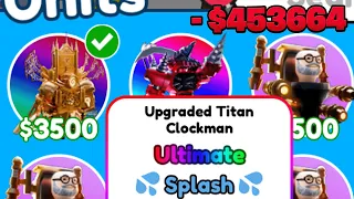 I SPENT $1,453,456 FOR THE NEW GODLY AND ULTIMATE TITAN CLOCK MAN in Toilet tower defense