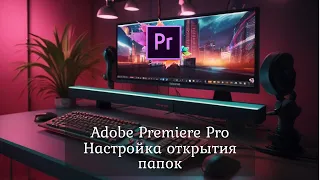 2.2 Adobe Premiere Pro - Настройка открытия папок и окон.