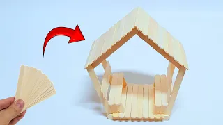 How to make a gazebo with popsicle sticks in the simplest way