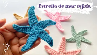 ⭐Tutorial Estrella de mar tejida a crochet MUY FACIL/ VERY EASY crochet starfish⭐