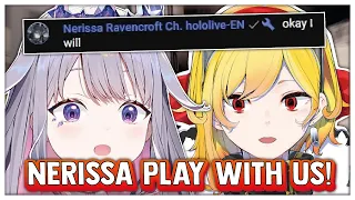 Nerissa cannot run Kaela and Biboo "NO PRESSURE" attack and end up playing with them...