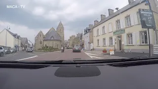 Fahrt durch die Normandie nach Portbail, Cotentin