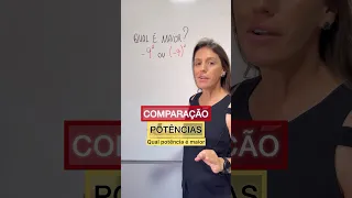 COMPARAÇÃO DE POTÊNCIAS