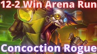 12-2 Win Arena Run | Concoction Rogue | Hearthstone | March of the Lich King