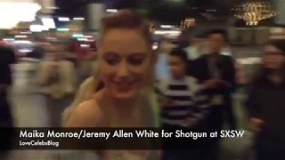 Maika Monroe, Joe Keery and Jeremy Allen White Outside Theater at SXSW